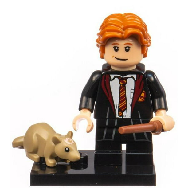 Lego Harry Potter Minifigure Ron Weasley w/ Cape and Wand Set 4722 100% REAL